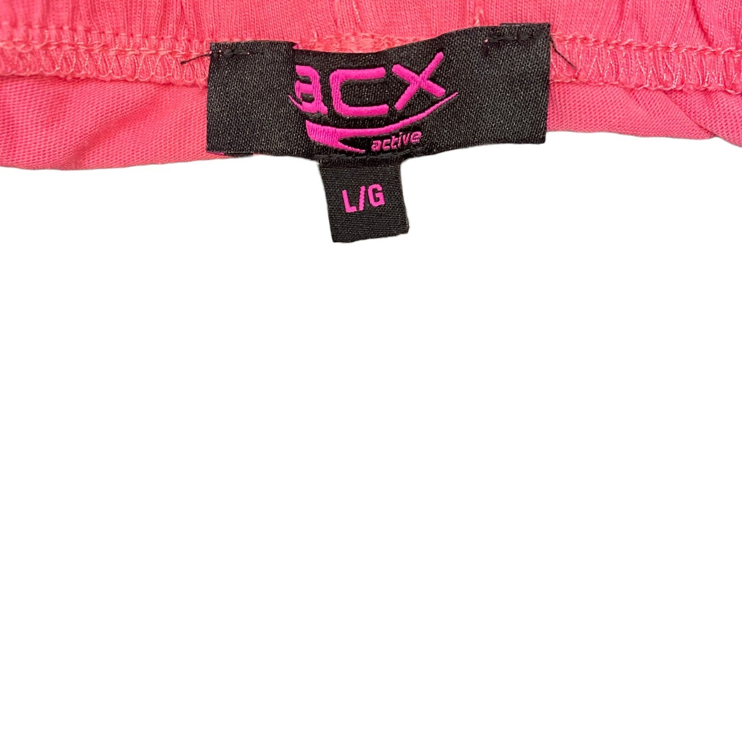 Running Sprinter Shorts Womens L 30" Waist Pink Athletic Gym Workout Dolphin Hem