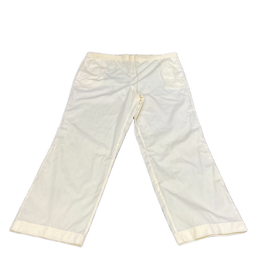Trouser Pants Fits as Womens 39" Waist Yellow Elastic Waist Drawstring Outdoor