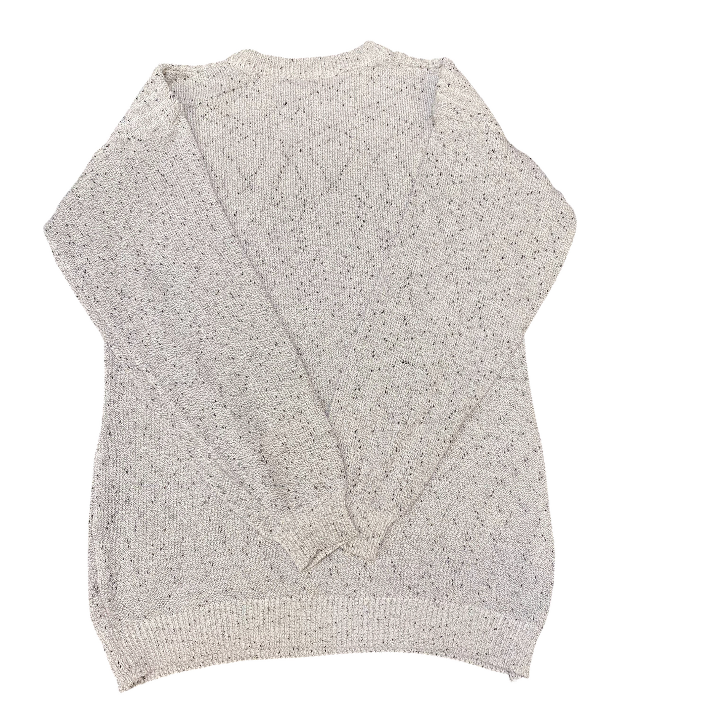 Jumper Womens Medium Grey Long Sleeve Crew Neck Warm Winter Holiday Pullover