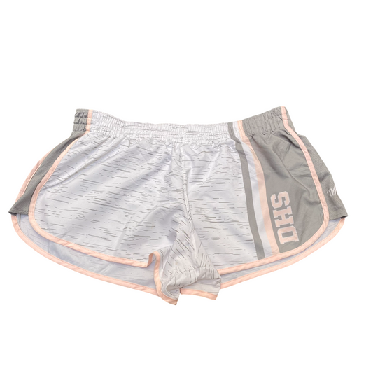 Spirit Sprinter Running Shorts 32W White Textured Elastic Waist Athletic Stretch