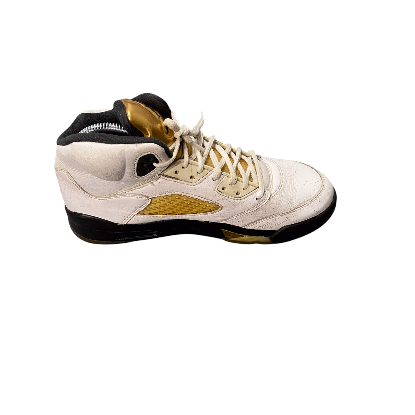Air Jordan 5 Retro Olympic Trainers Sneakers Youth 5 White Athletic 440888-133