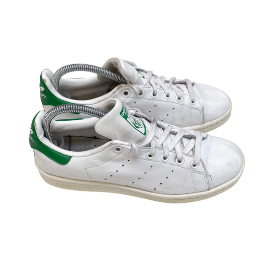 Adidas Originals Stan Smith Sneakers Women 4.5 White Green Casual Tennis Classic