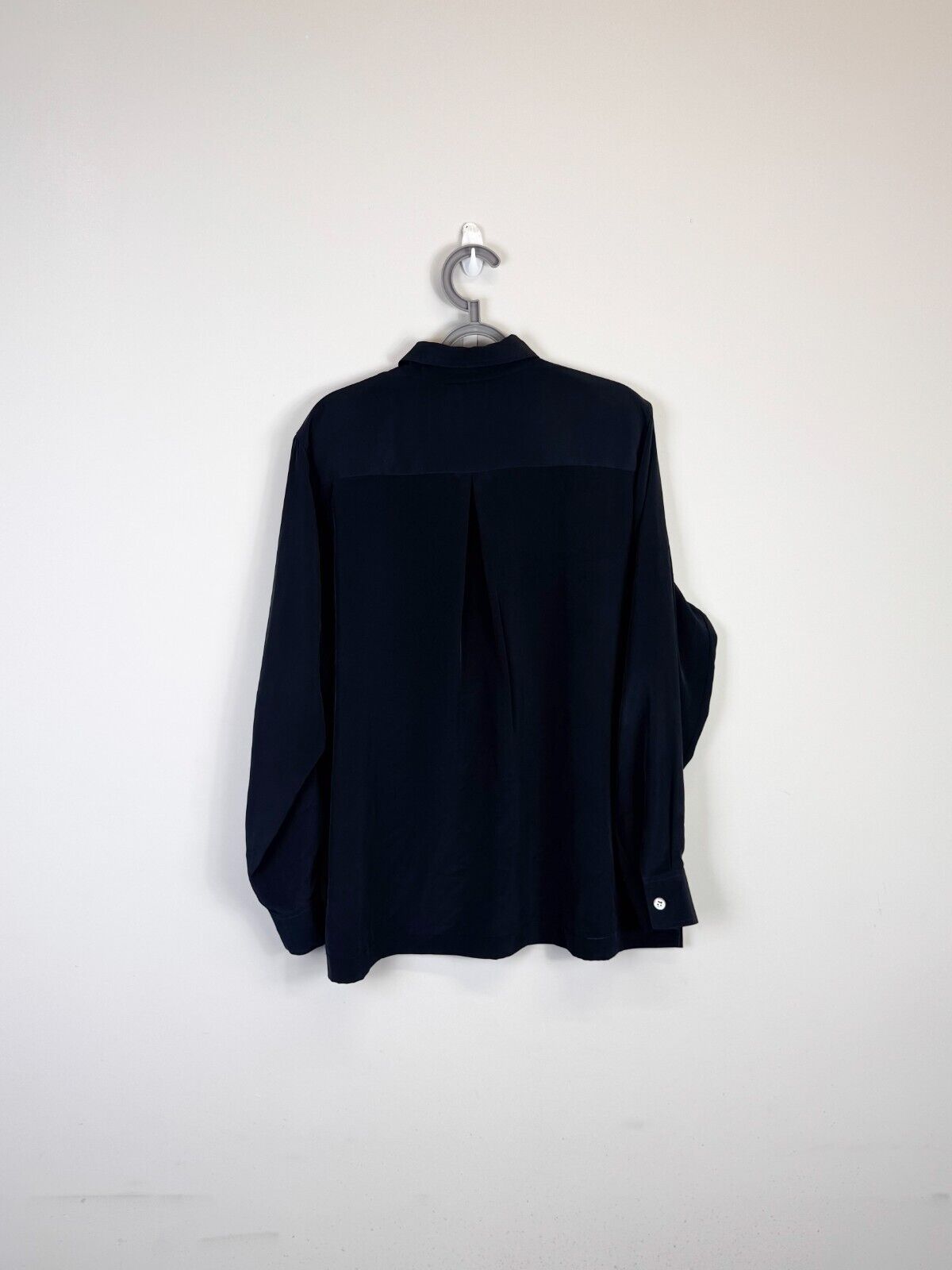 Linea Donna Shirt Womens 2XL Black Long Sleeve Collared Casual Button Down