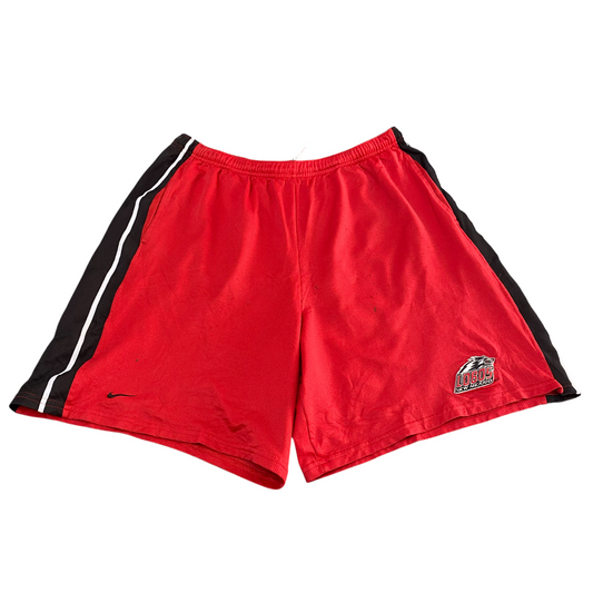 New Mexico Lobos Shorts Men Medium Red Black Nike NCAA Basketball Sports Stretch