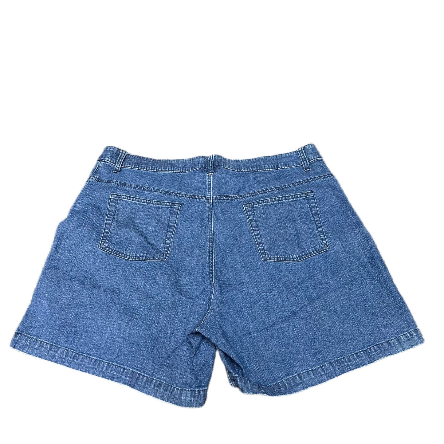 Lee Jean Shorts Fits as Womens 2XL 40" Waist Blue Denim Just Below The Waist