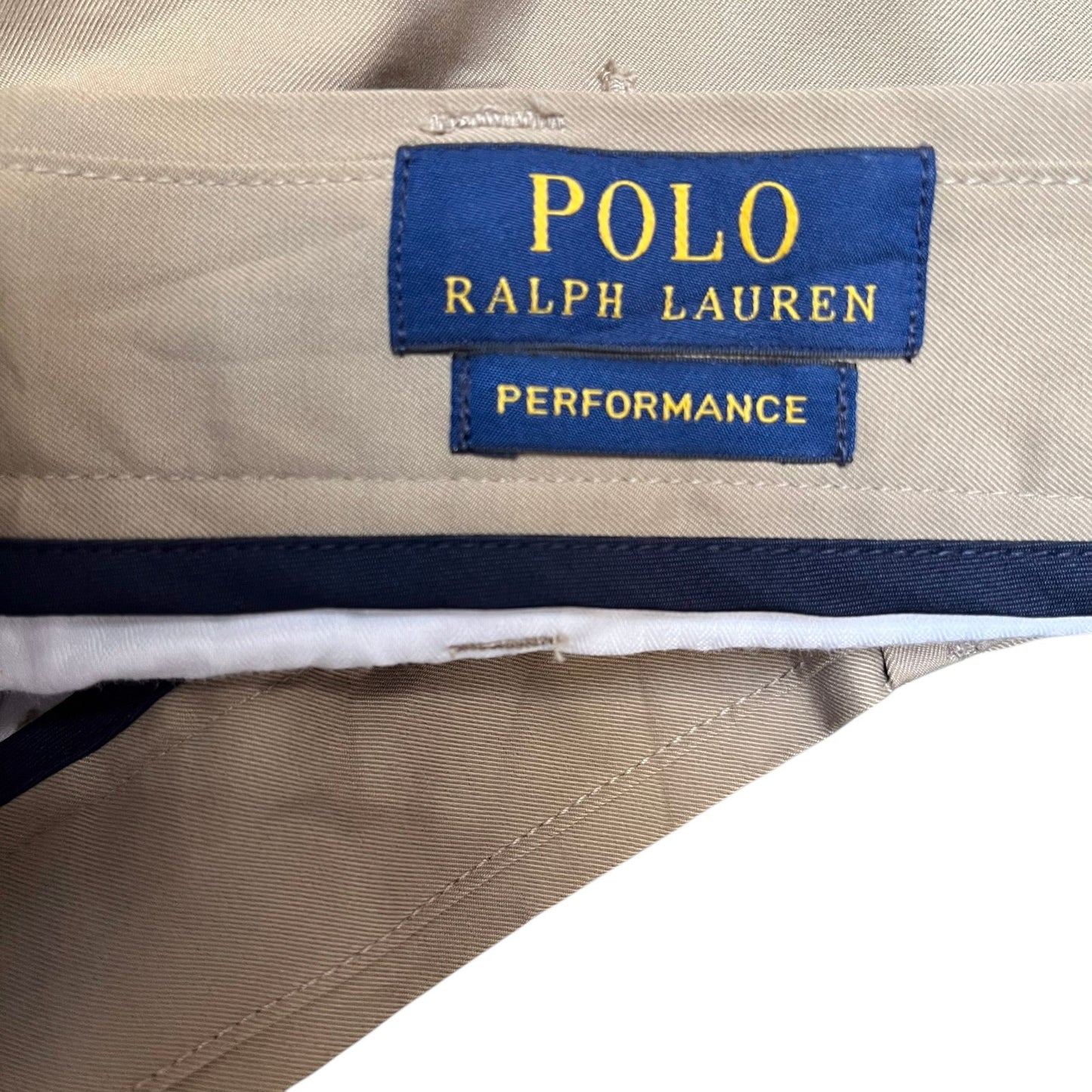 Polo Ralph Lauren Golf Chino Shorts Fits as Mens XL 36" Waist Tan Performance