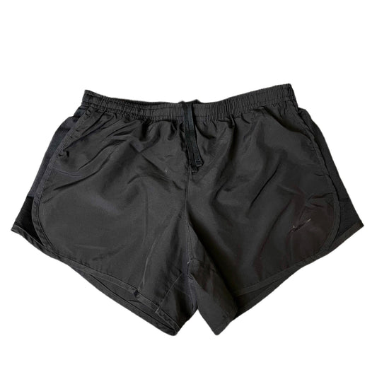 Nike Running Sprinter Shorts Fits as Women S 25" Waist Black Workout Dolphin Hem