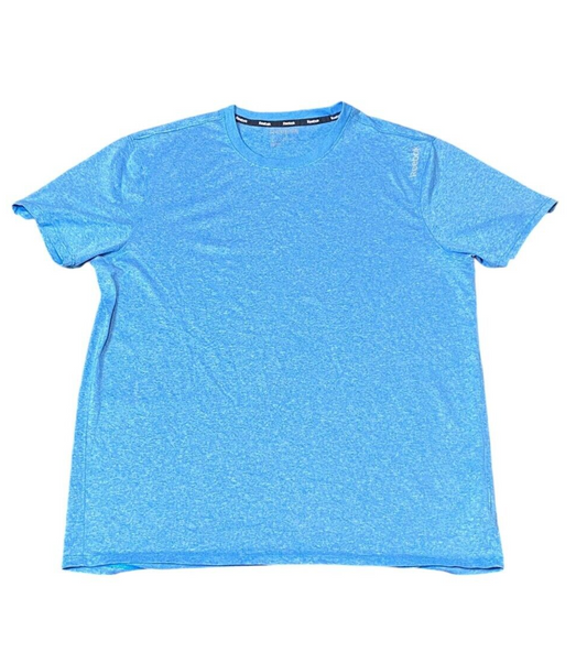 Reebook T-Shirt Women's Large Blue Crew Neck Short Sleeve Pullover Casual Tee