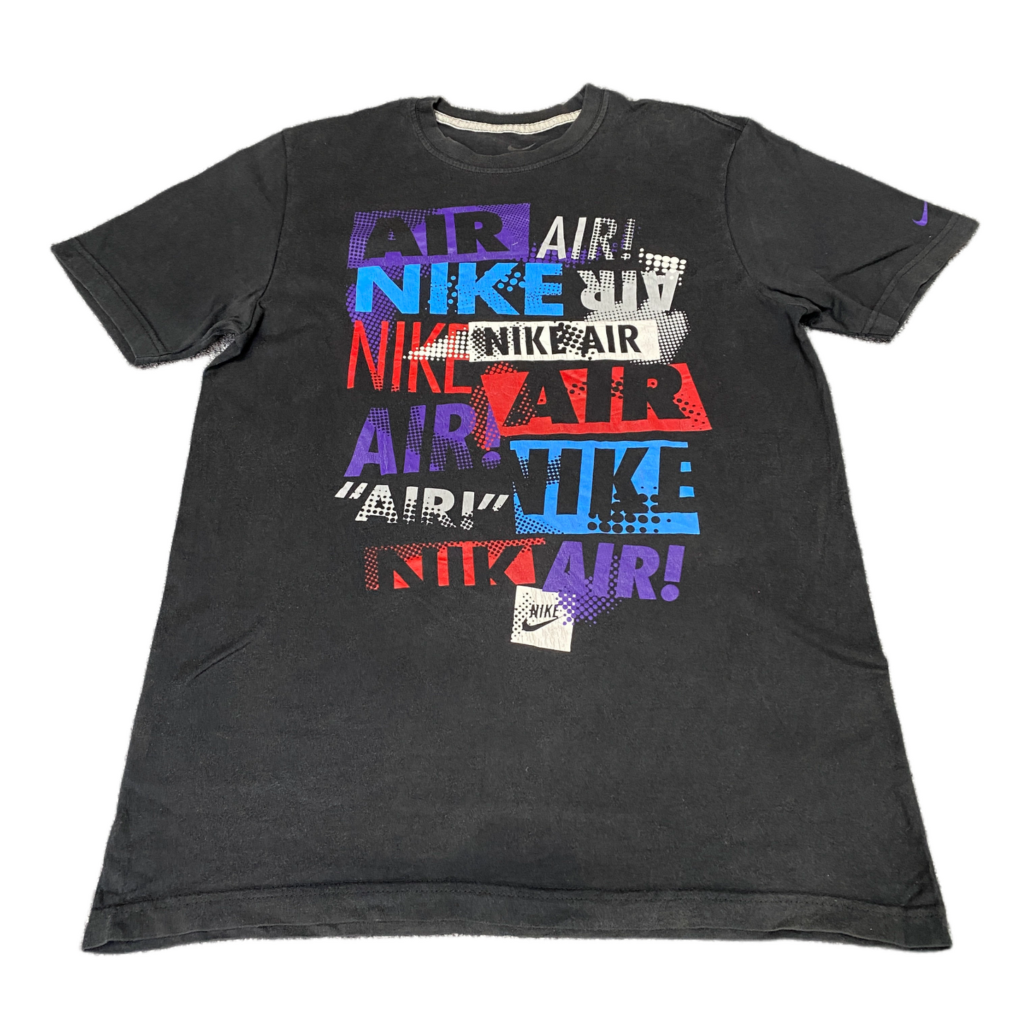 Nike Air T-Shirt Mens Medium Black Graphic Logo Short Sleeve Pullover Summer Tee