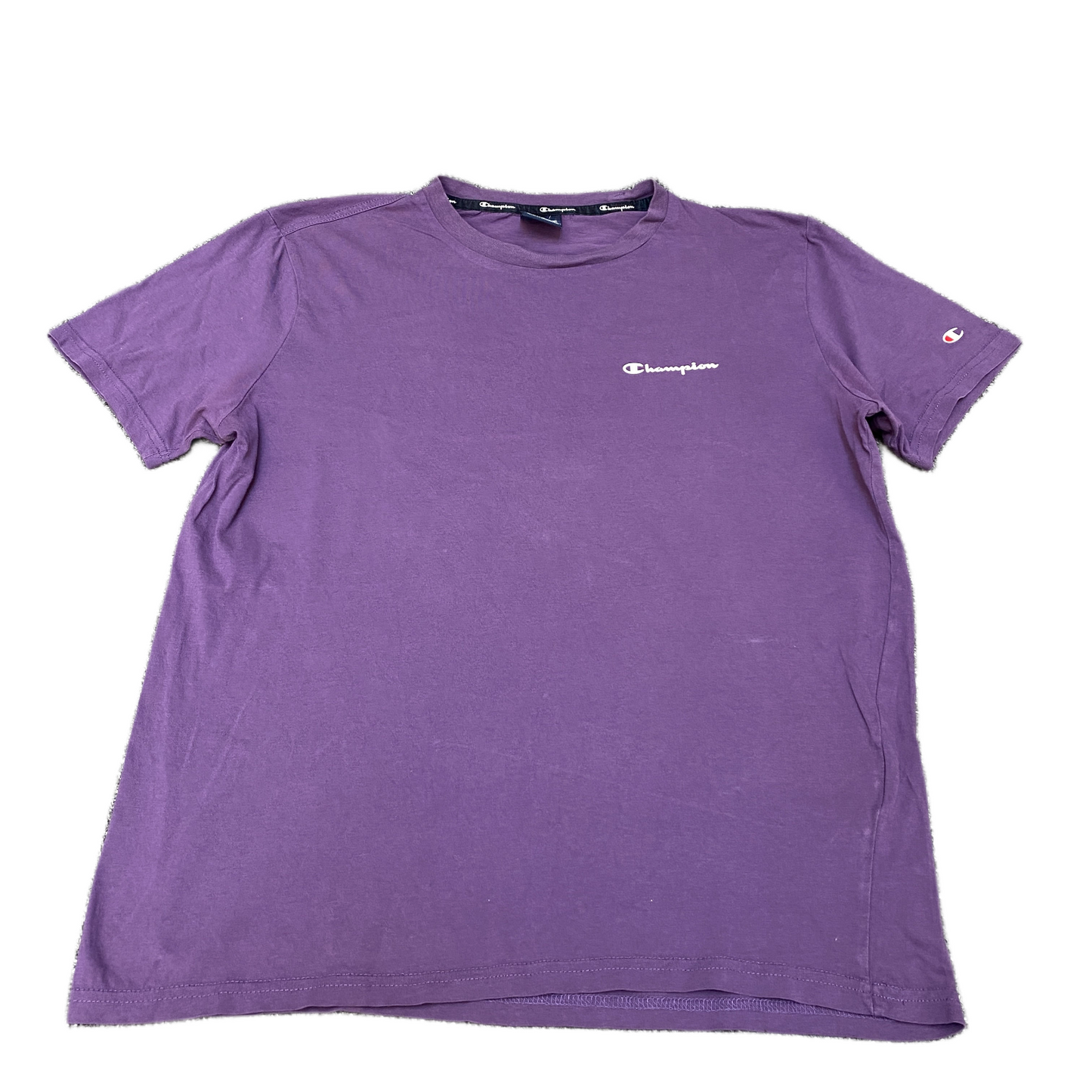 Champion T-Shirt Womens L Purple Legacy American Classic Fit Short Sleeve Tee