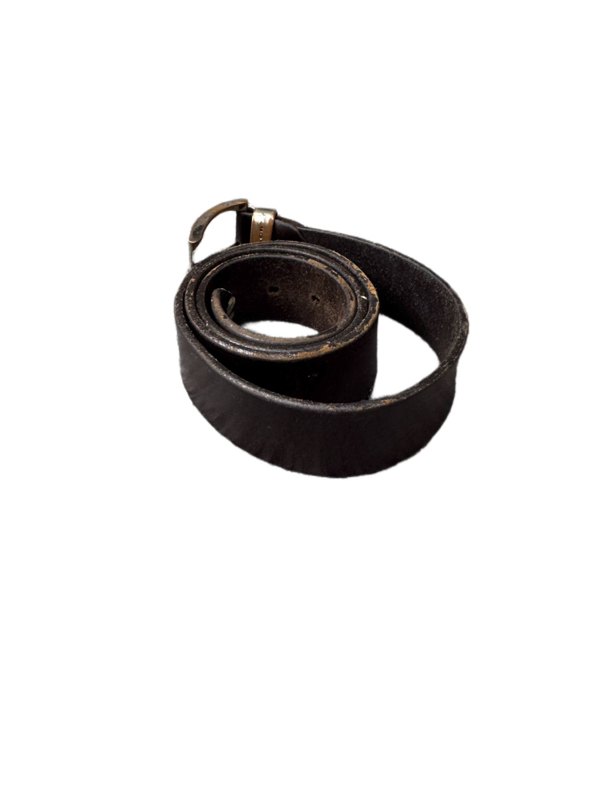 Tom Tailor Waist Belt Men Brown Leather Adjustable Silver Pin Buckle 41.5 Inches