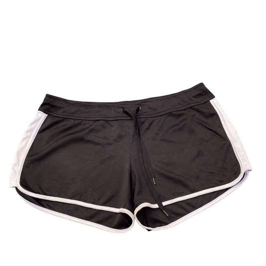 Danskin Now Running Sprinter Shorts Womens Large Black Elastic Waist Drawstring
