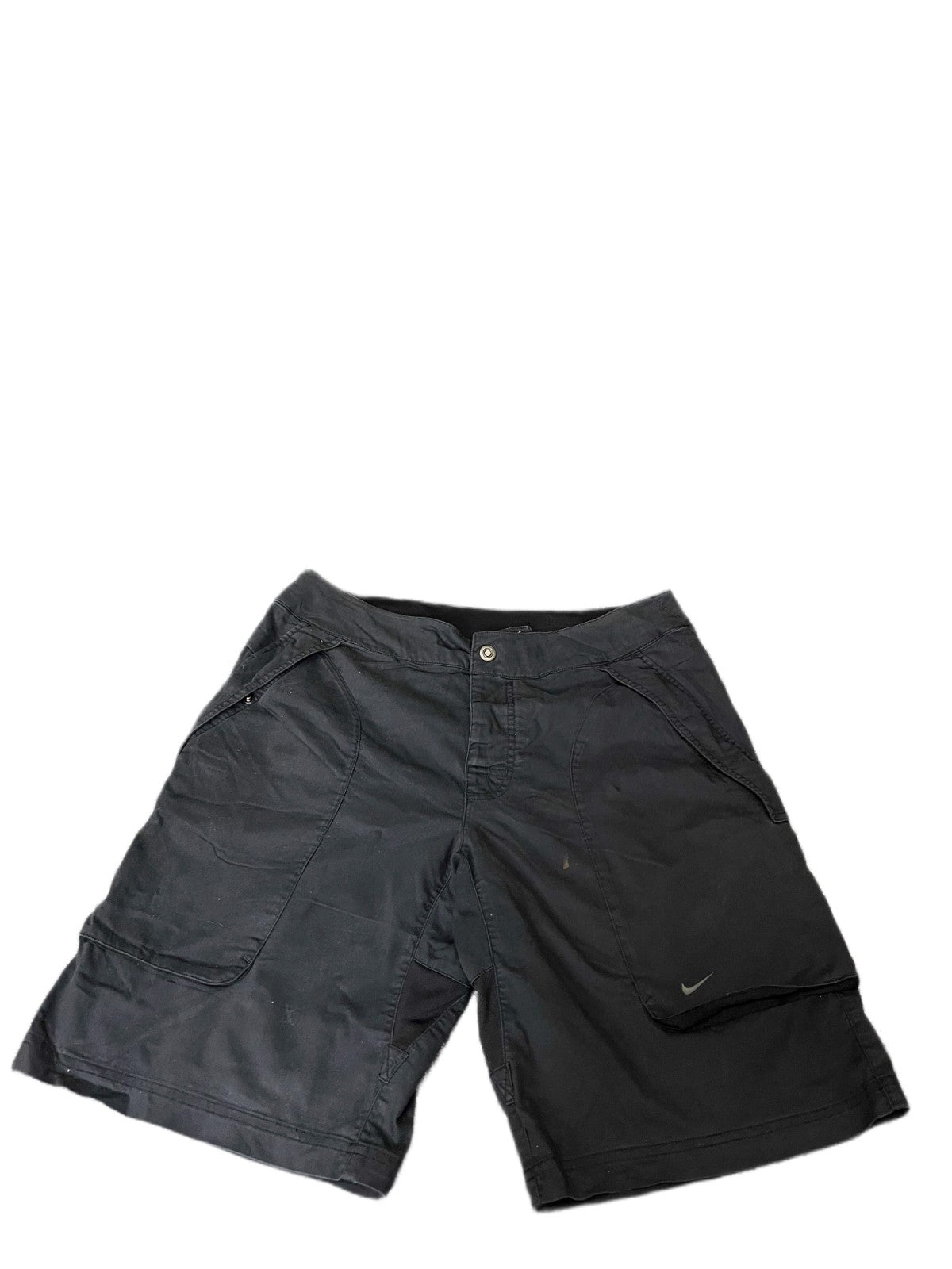 Nike Fit Dry Cargo Shorts Fits as Mens XL 36" Waist Black Workout Hiking Outdoor