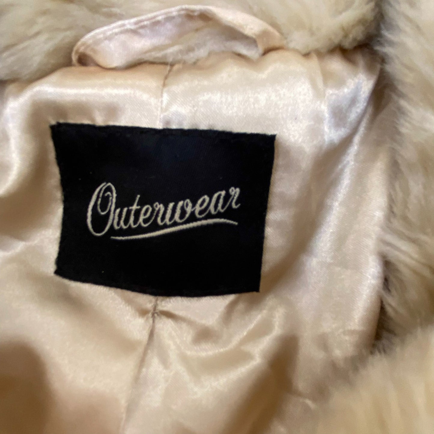 Outerwear Faux Fur Jacket Womens Medium Brown Lightweight Long Sleeve Full Zip