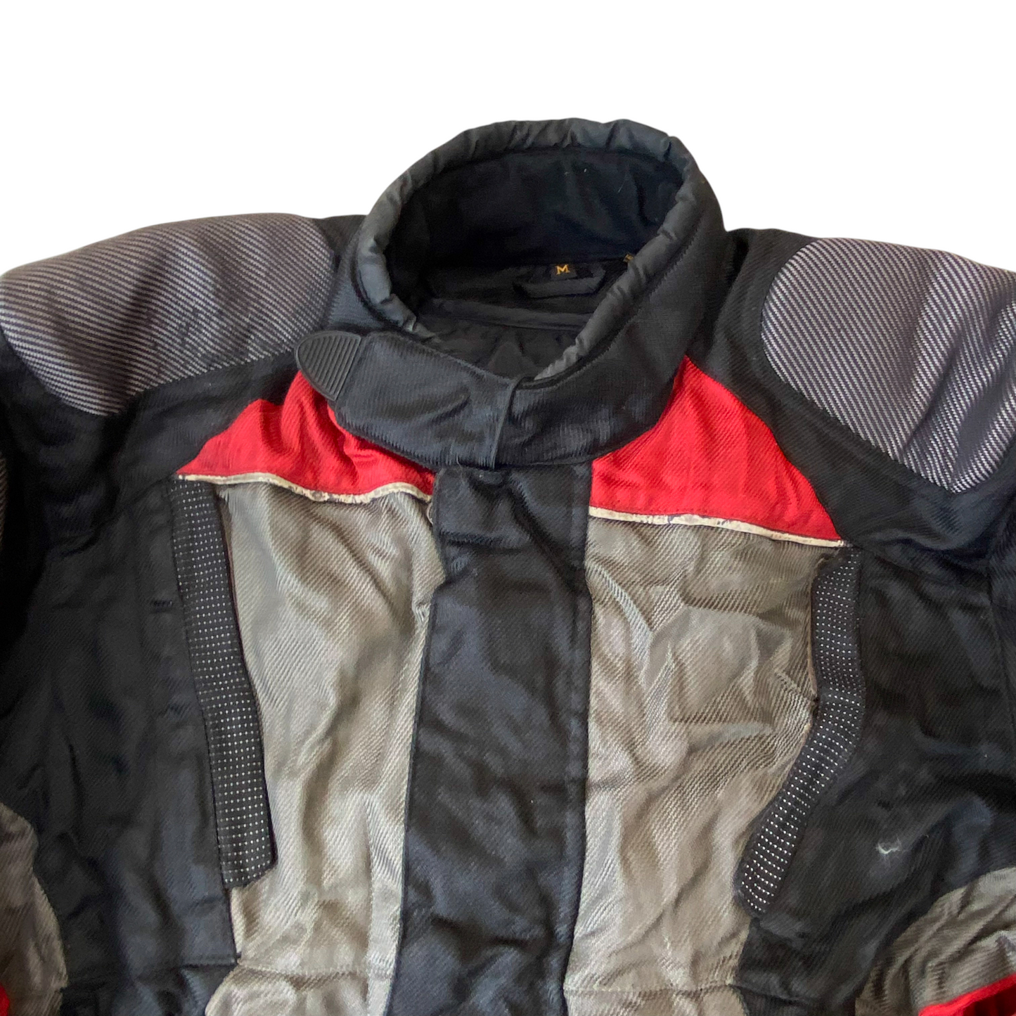 Firstgear Hypertex Motorcycle Jacket Mens Medium Multi Padded Snap Inside Zip