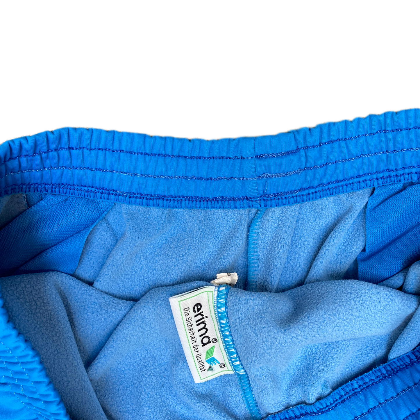 Erima Jogger Pants Fits as Womens 28" Waist Blue Stretch Tapered Leg Trousers