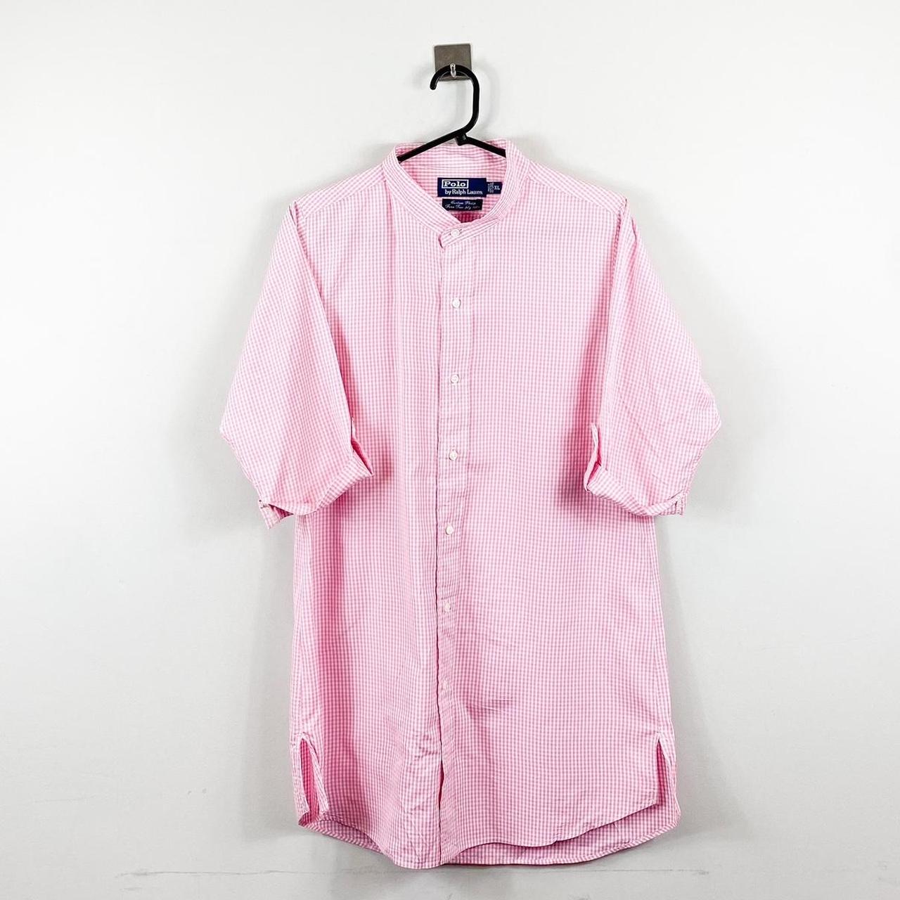 Ralph Lauren Short Sleeved Shirt Pink Check Men’s Fits Small