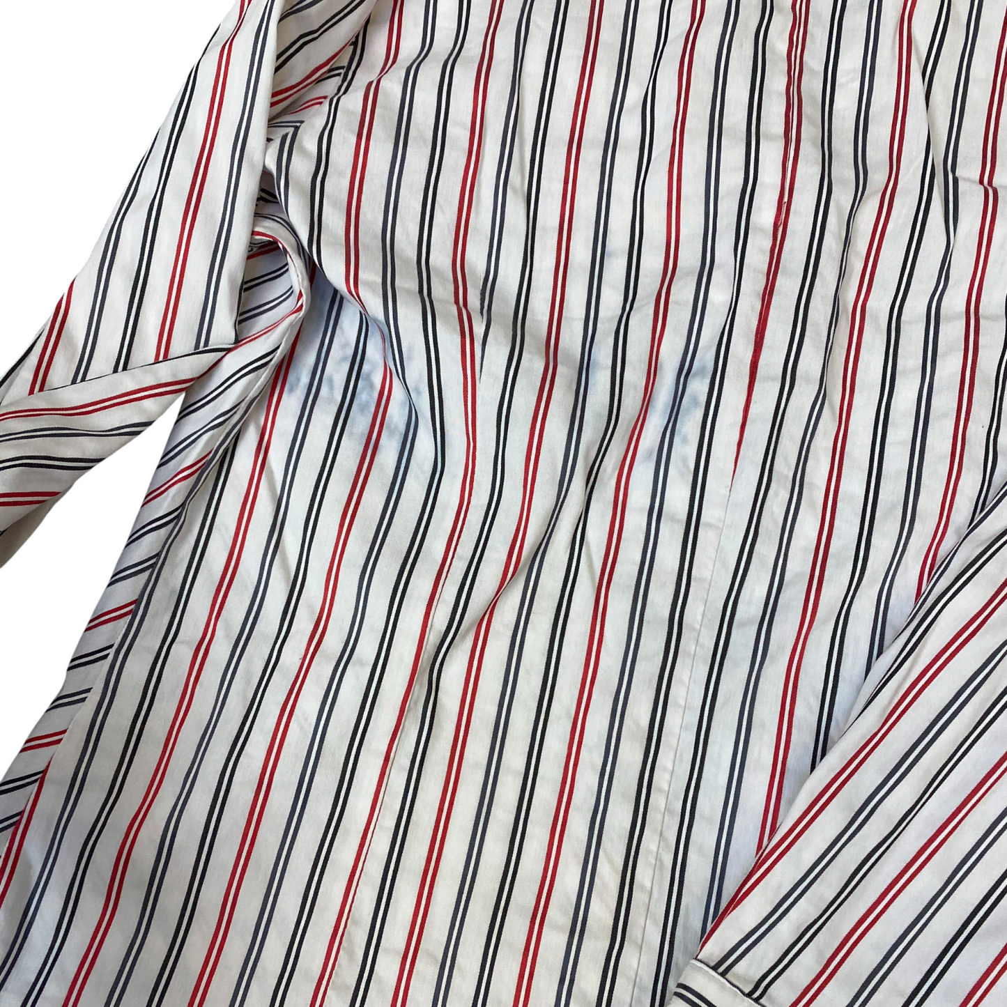 Gerry Weber Shirt Womens M White Red Striped Long Sleeve Collared Button Front