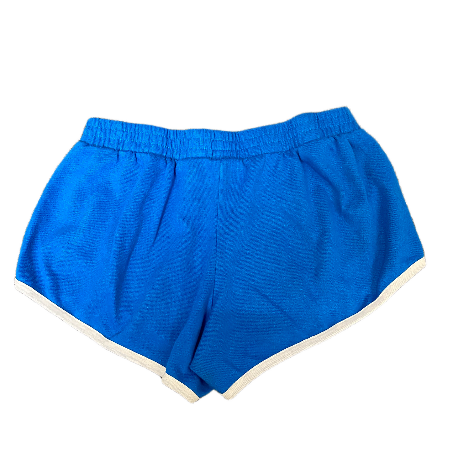 Running Sprinter Shorts Womens M 28" Waist Blue Athletic Gym Workout Dolphin Hem