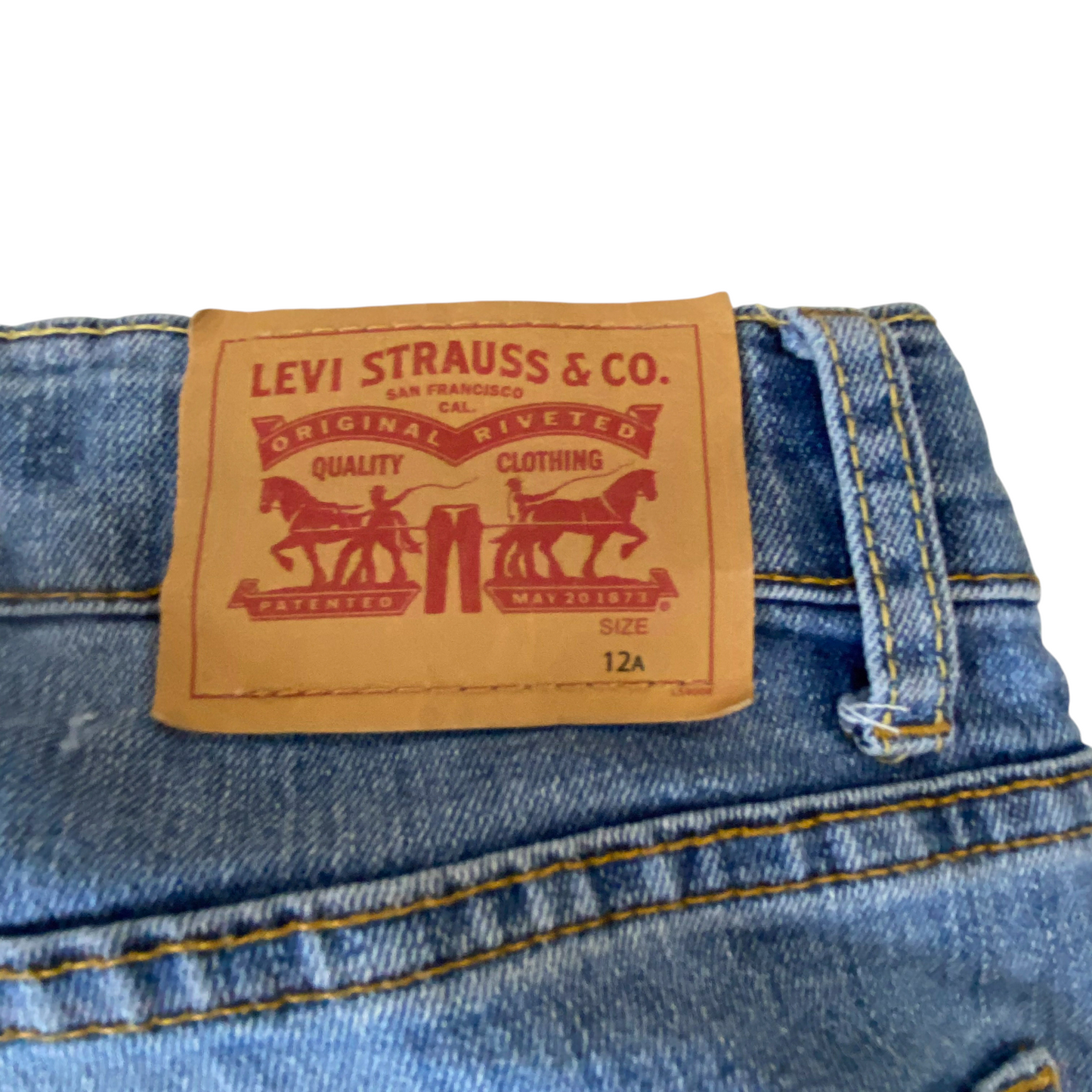 Levi's Jeans Womens 25W 27L Blue Denim 5-Pocket Red Tab Comfort 510 Skinny Leg