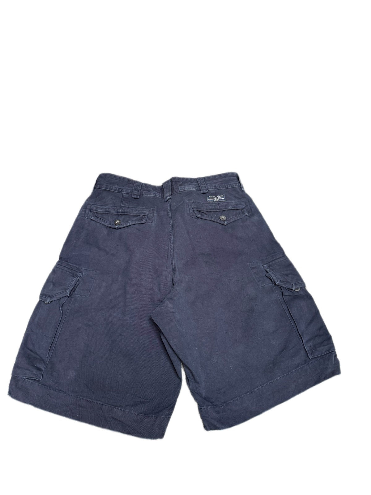 Polo Ralph Lauren Classic Cargo Shorts Fits as Men L 34" Waist Navy Blue Outdoor
