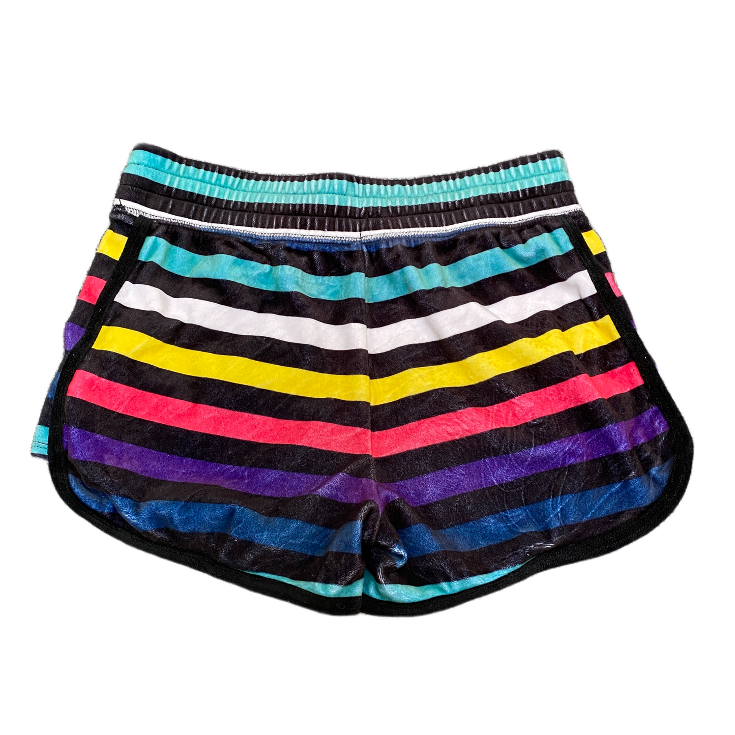 Running Sprinter Shorts Womens S 24" Waist Multi Striped Athletic Gym
