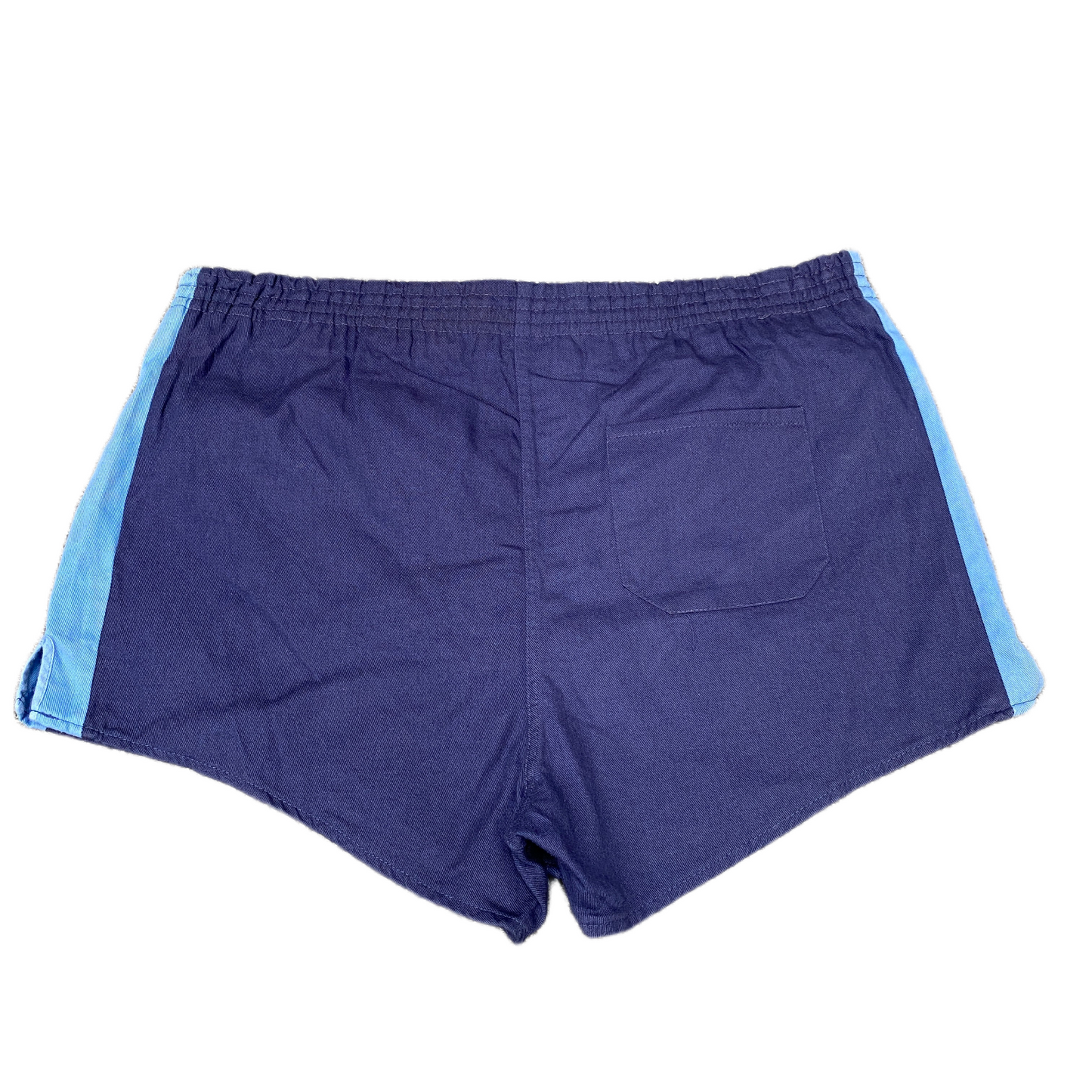 Running Sprinter Shorts Women 2XL 36" Waist Navy Athletic Drawstring Dolphin Hem