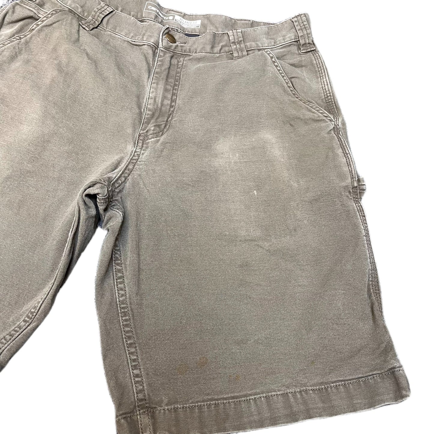 Carhartt Carpenter Shorts Fits as Men Medium 32" Waist Green Relaxed Fit Utility