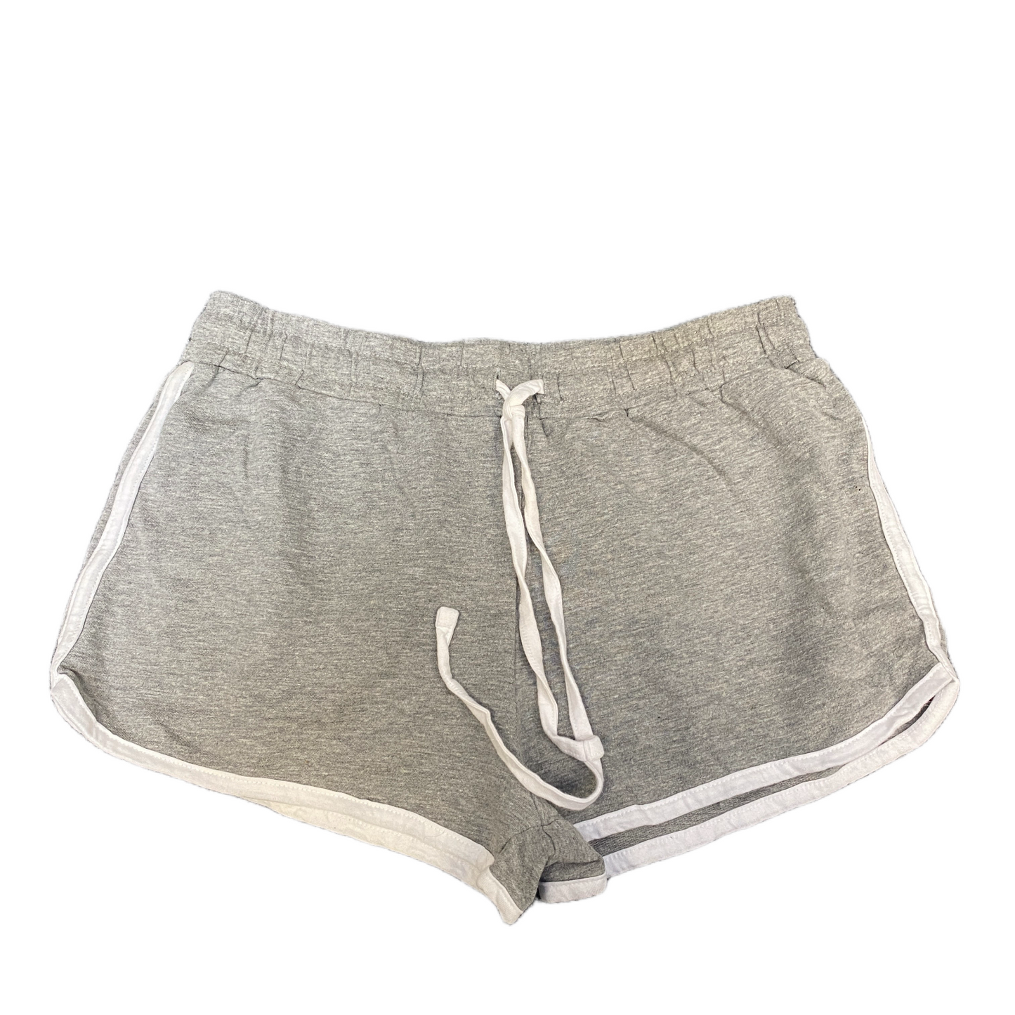 Running Sprinter Shorts Womens S 29" Waist Grey Athletic Gym Workout Dolphin Hem
