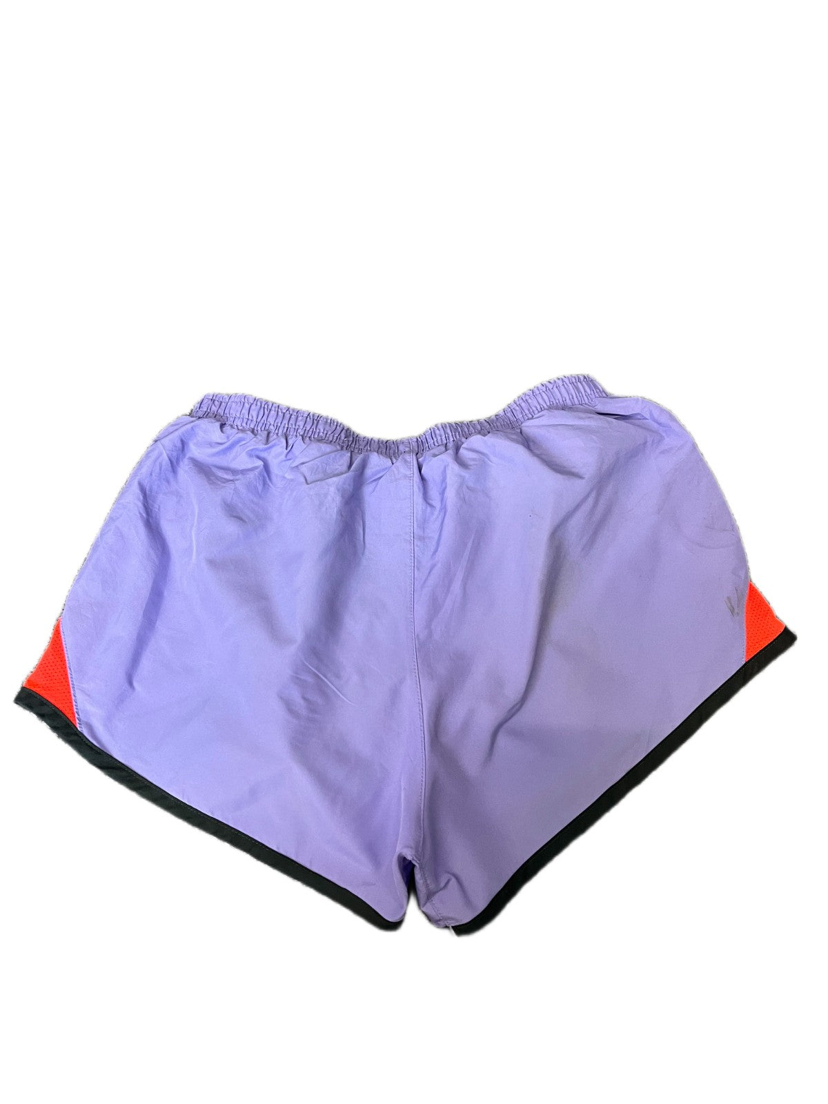 Nike Running Shorts Womens Small 25" Waist Purple Orange Performance Dolphin Hem