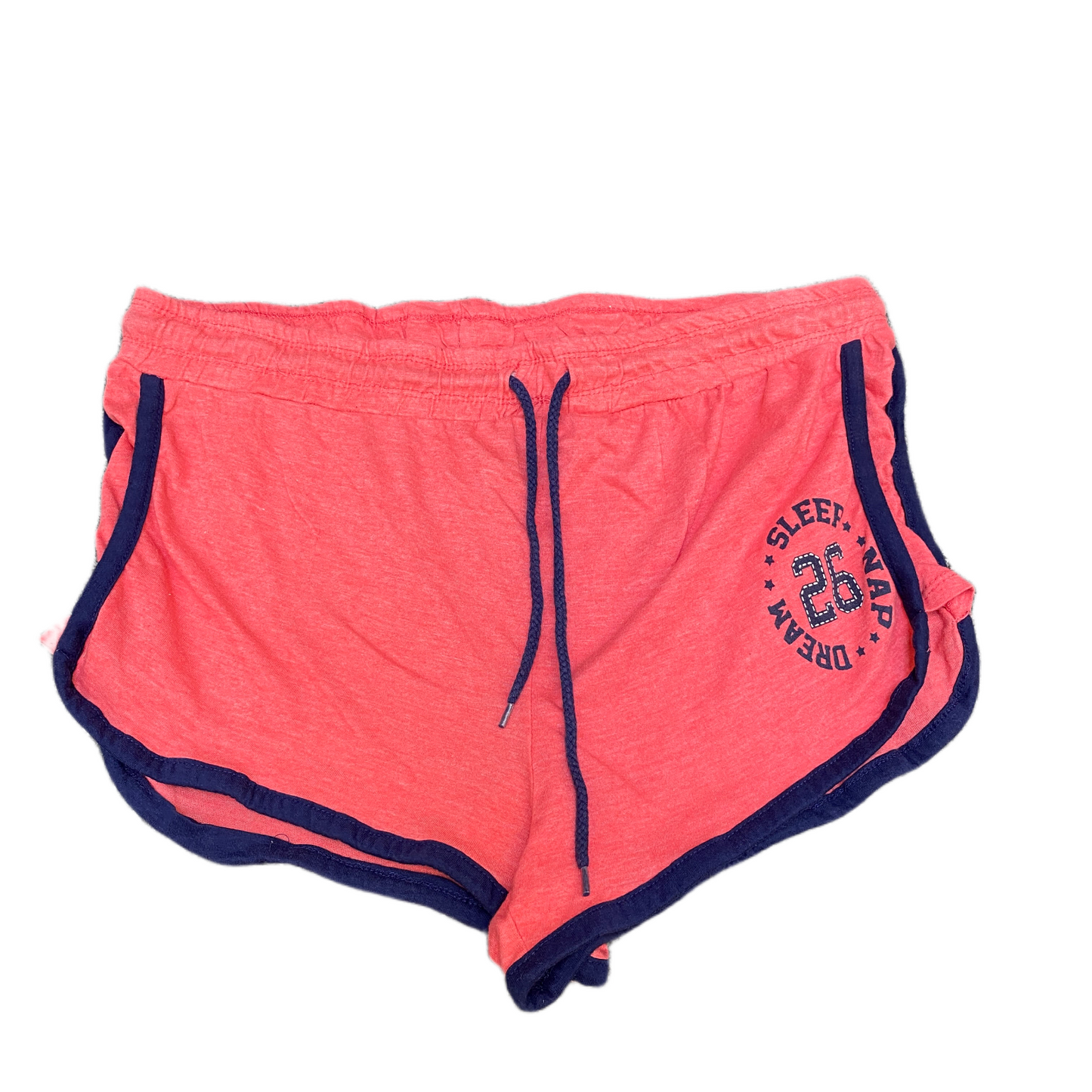 Running Sprinter Shorts Women XL 32" Waist Pink Athletic Gym Workout Dolphin Hem