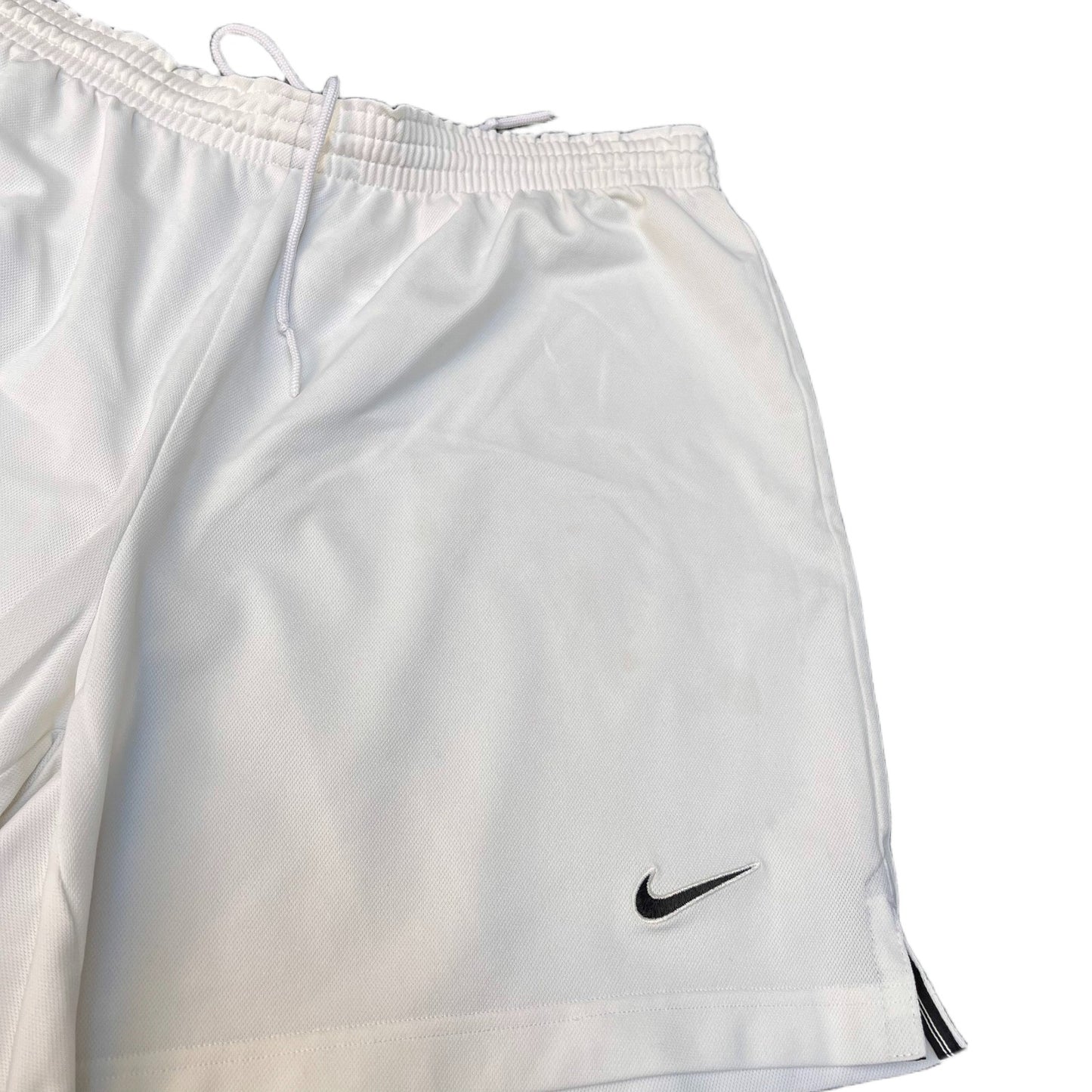 Nike Dri-FIT Soccer Shorts Mens Large 33" Waist White Gym Training Drawstring