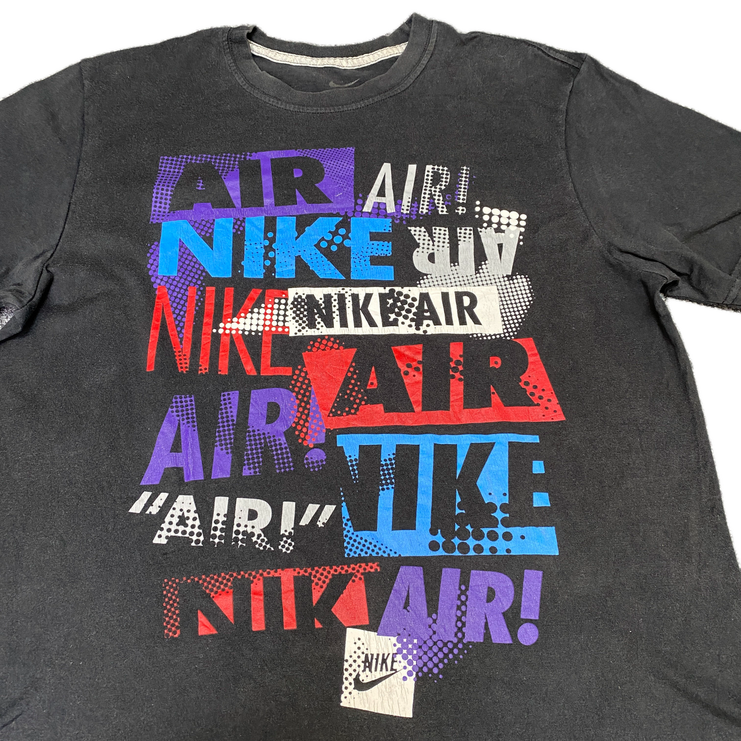 Nike Air T-Shirt Mens Medium Black Graphic Logo Short Sleeve Pullover Summer Tee
