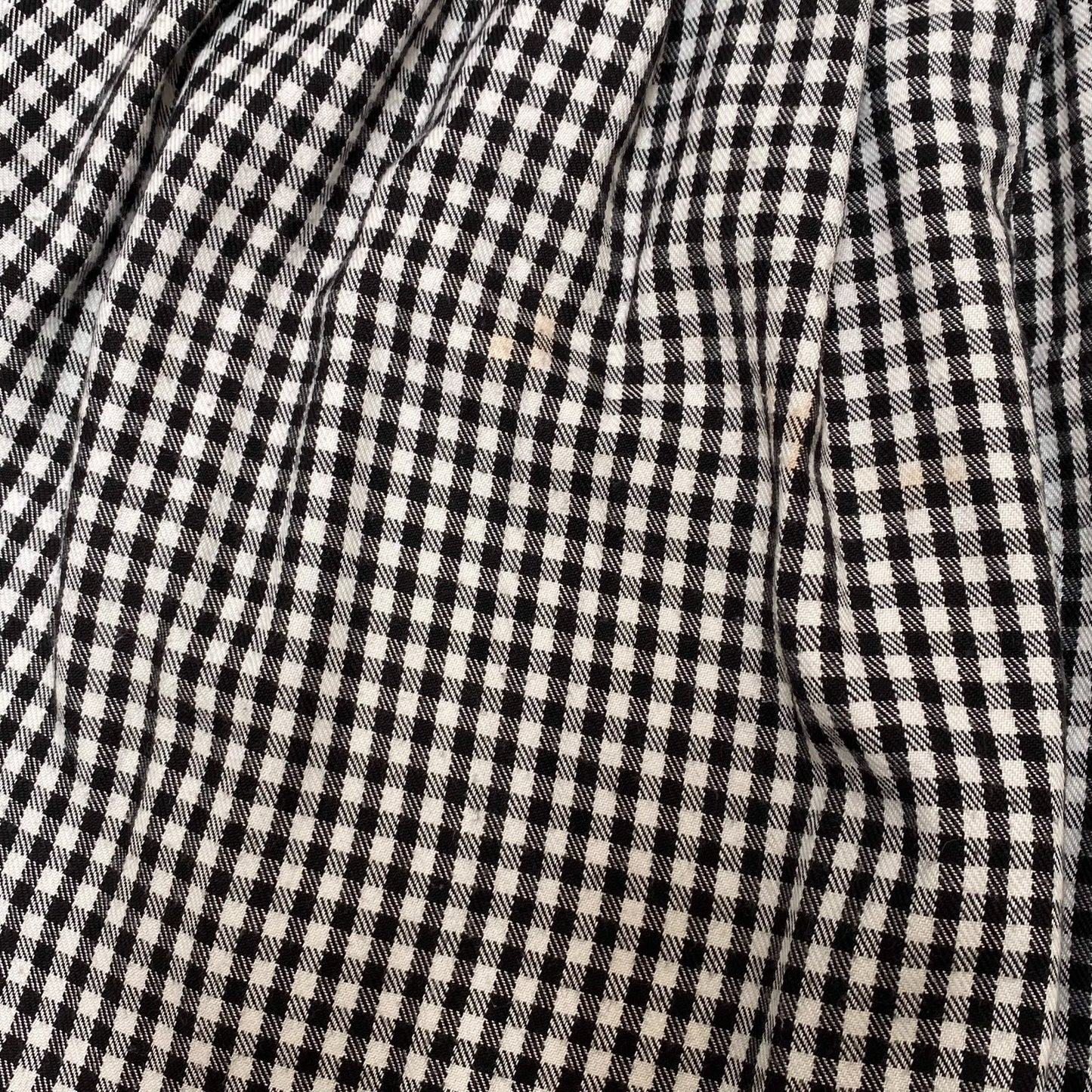 Clockhouse Mini A Line Skirt Womens S Black White Gingham Pleated Button Front