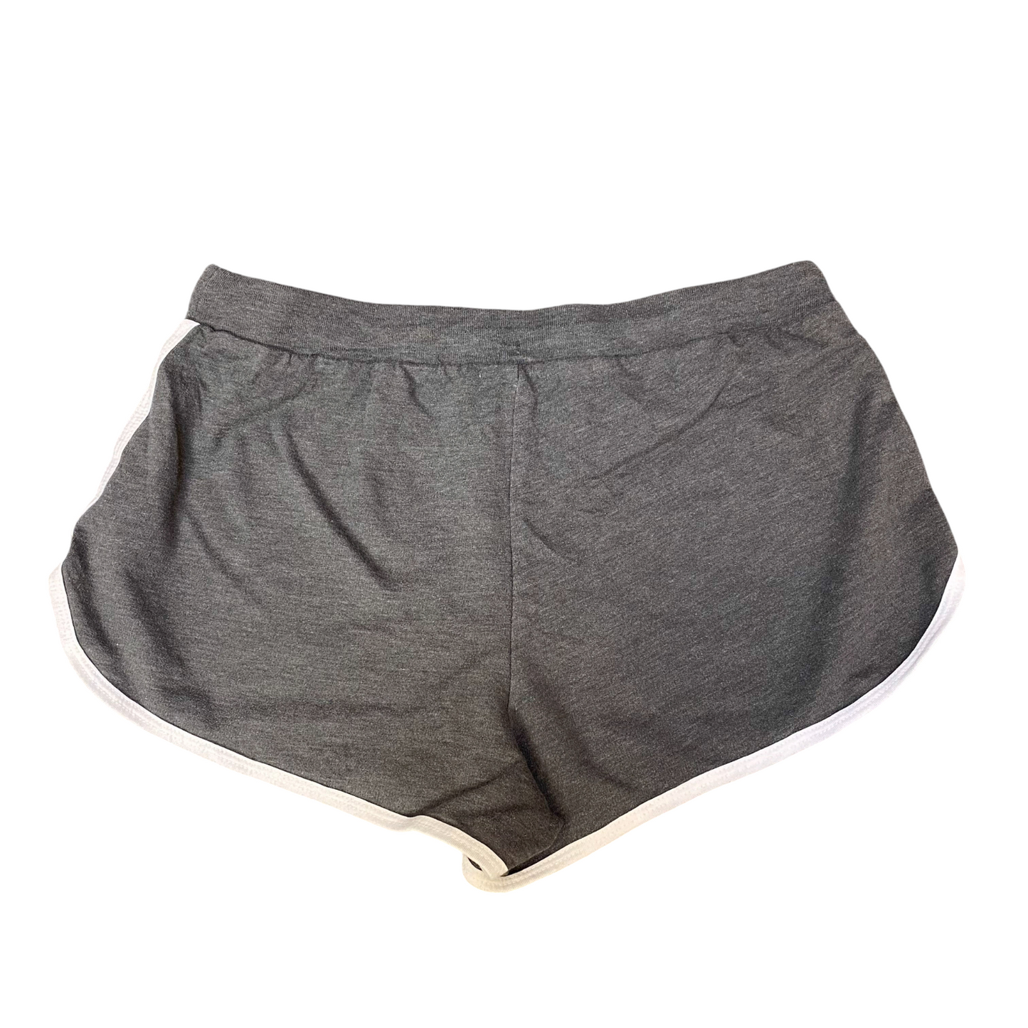 Running Sprinter Shorts Womens Medium Grey Athletic Fit Gym Workout Dolphin Hem