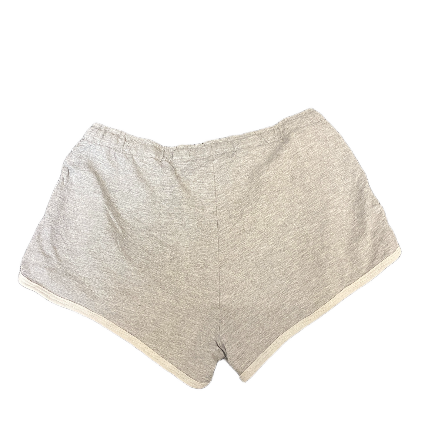 Running Sprinter Shorts Womens M 26" Waist Grey Athletic Gym Workout Dolphin Hem