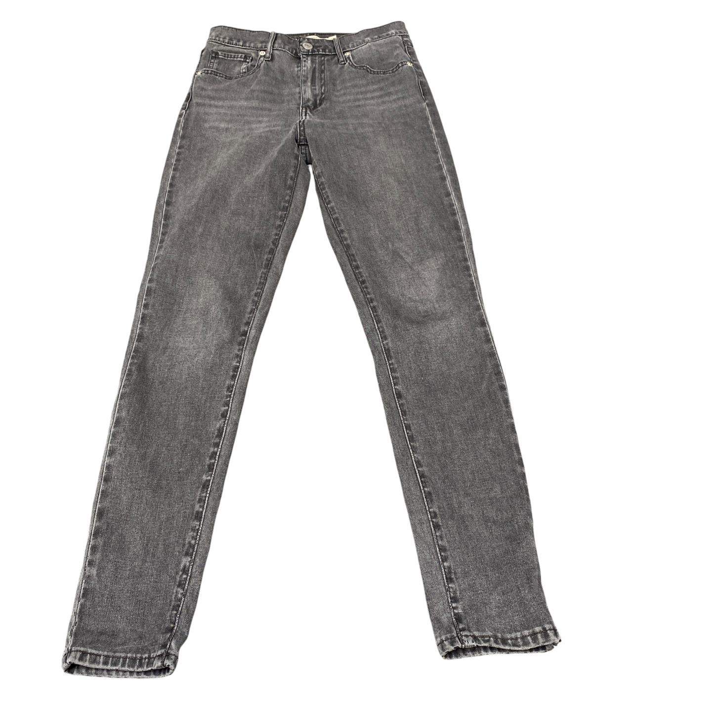 Levi's Jeans Womens 25" Waist Grey Premium Stretch Mile High Super Skinny Leg