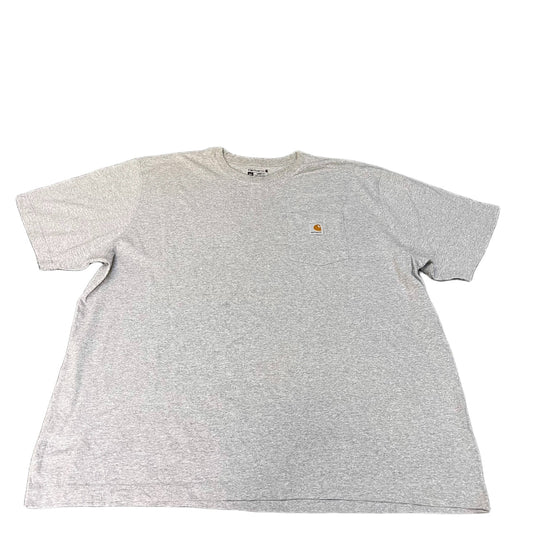Carhartt Pocket T-Shirt Mens 2XL Grey Loose Fit Short Sleeve Pullover Summer Tee