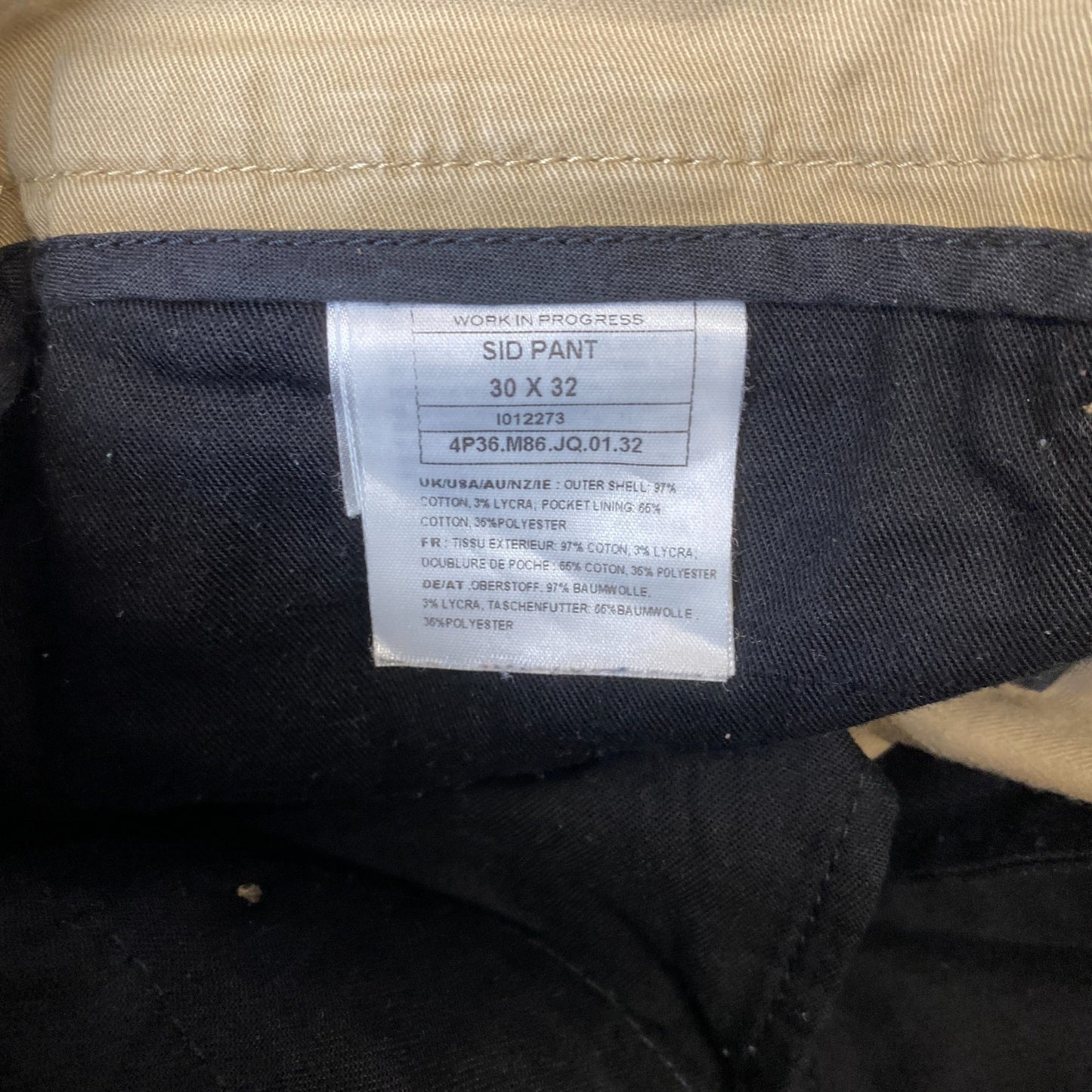 Carhartt Sid Pants Mens Medium Beige Stretch Workwear Low Waist Straight Leg