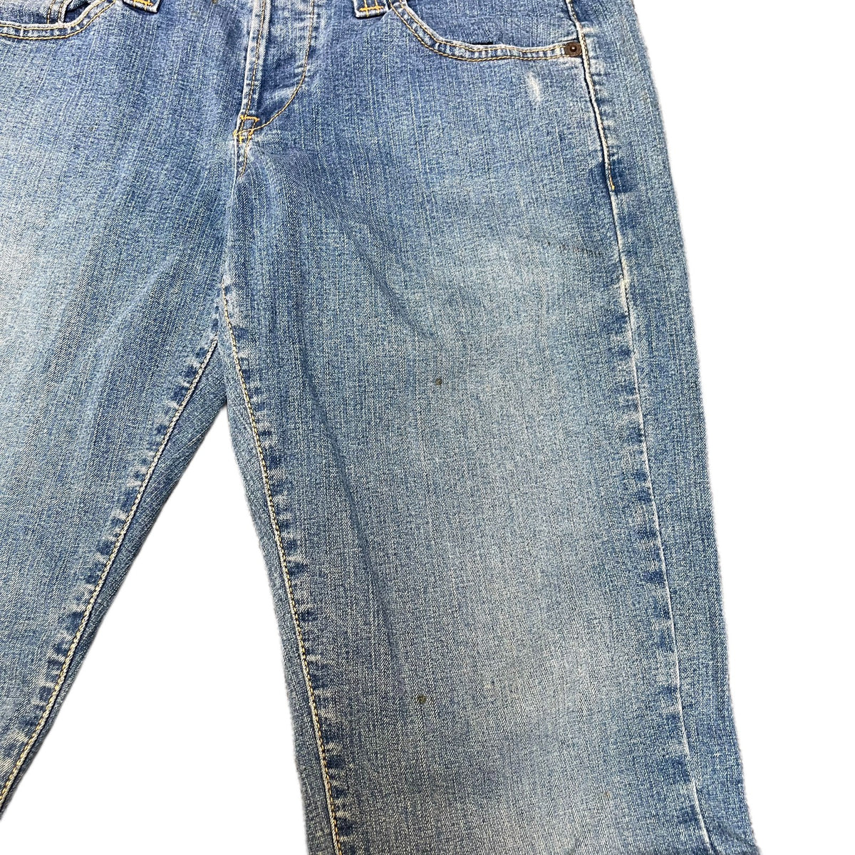 Levi's Jean Shorts Fits as Womens M 29" Waist Blue Denim Medium Wash Red Tab