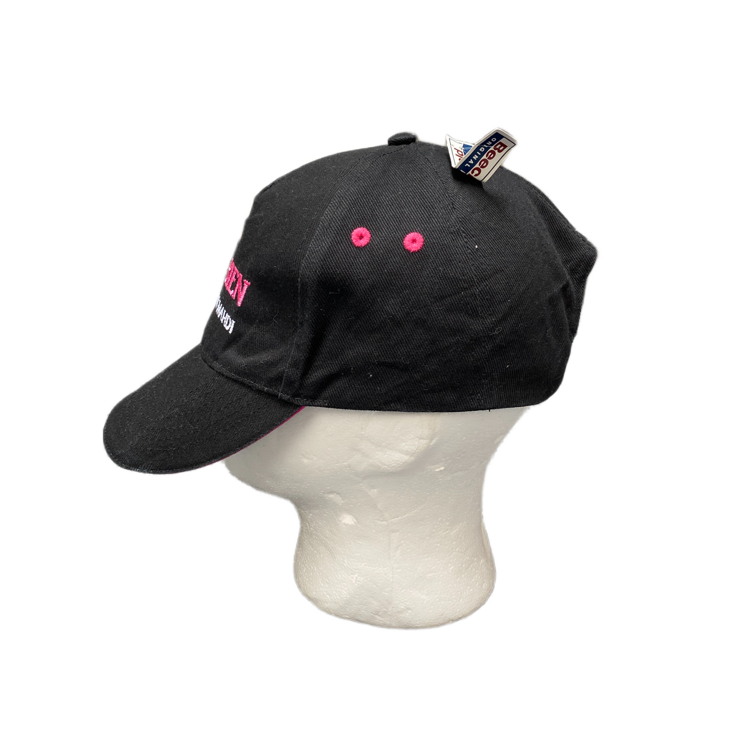 Beechfield Baseball Vap Mens Black Adjustable Embroidered Rana Bien Ghani Mahdi