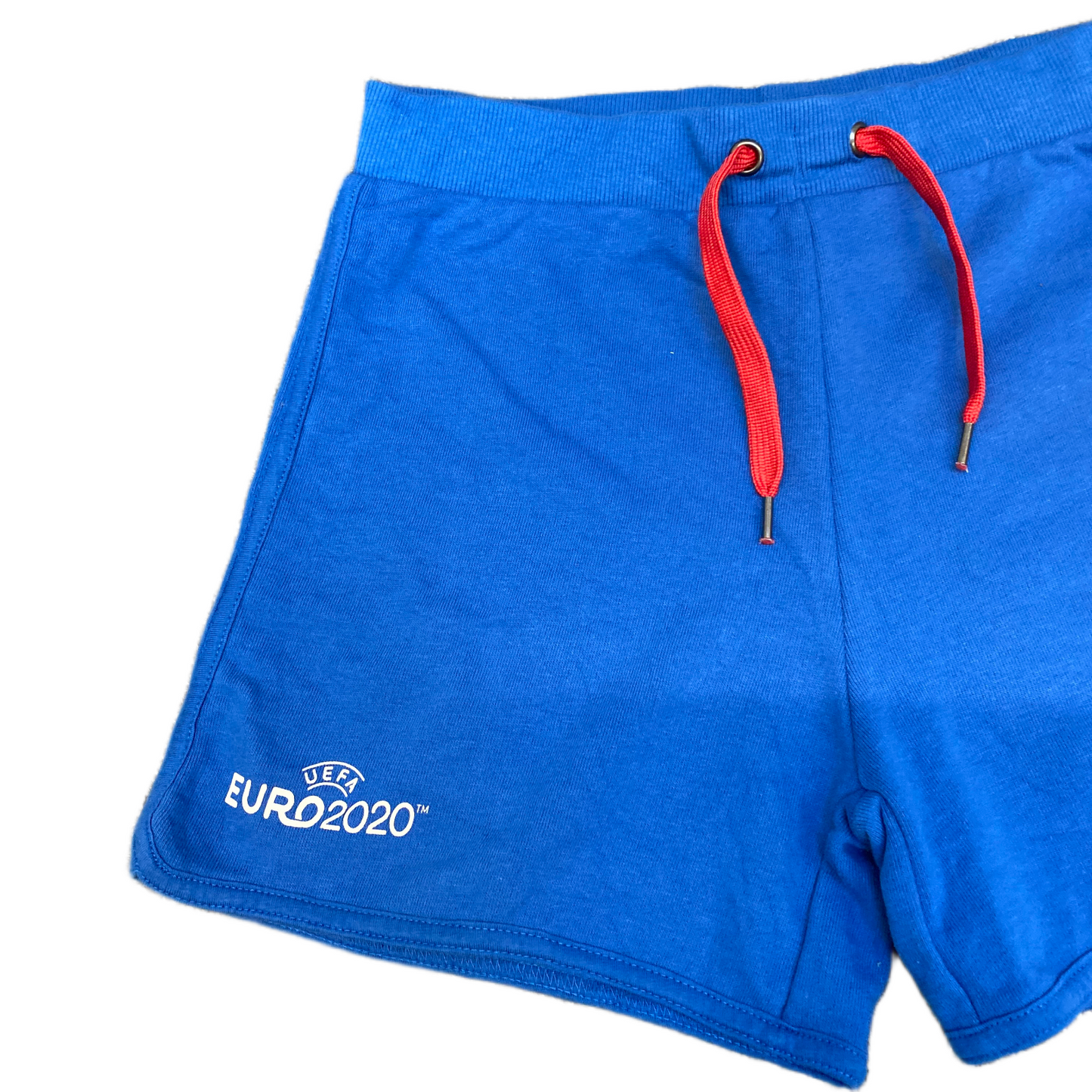 Running Sprinter Shorts Womens M 26" Waist Blue Athletic Gym Workout Dolphin Hem