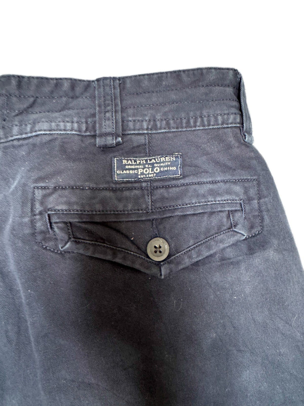 Polo Ralph Lauren Classic Cargo Shorts Fits as Men L 34" Waist Navy Blue Outdoor