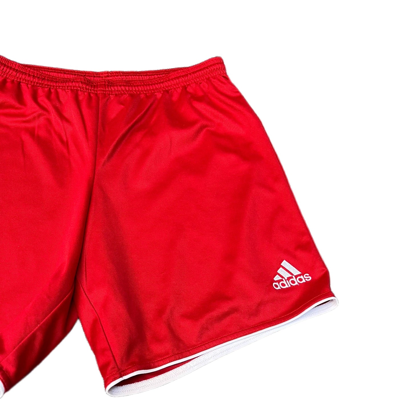 Adidas Climalite Athletic Shorts Mens M 30" Waist Red Gym Training Drawstring