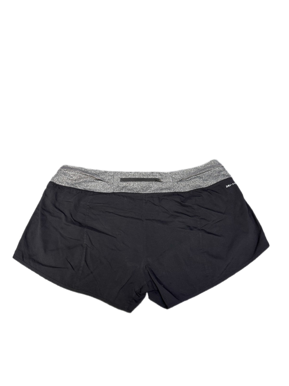 Nike Dri-FIT Running Shorts Fits as Womens 2XL 38" Waist Black Grey Drawstring