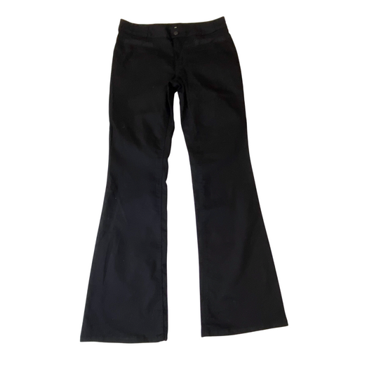 H&M Jeans Womens Medium W29 L30 Black Denim Bootcut Flat Front Pockets Outdoor