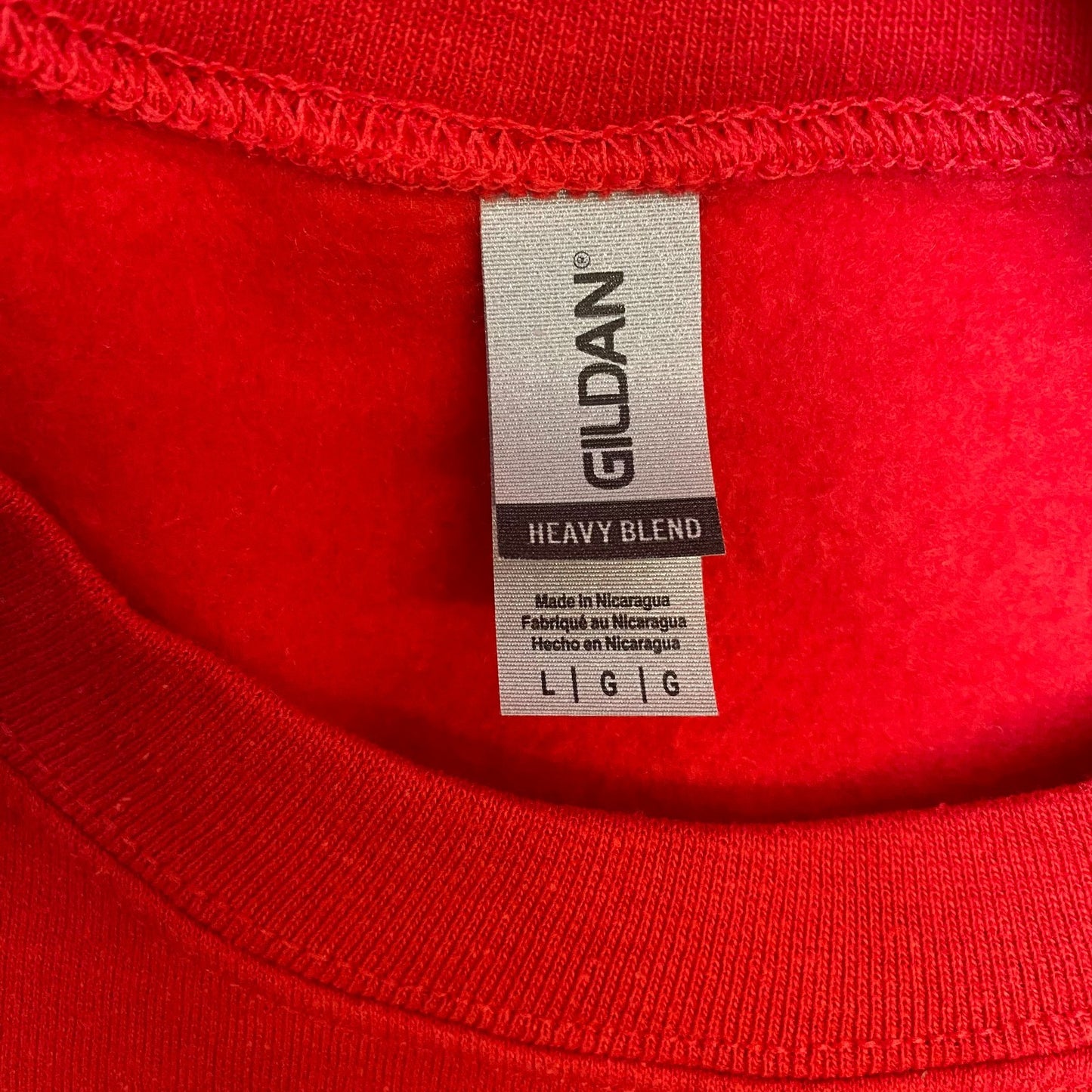 Gildan Net Force Volleyball Sweatshirt Mens Large Red Crew Neck Long Sleeve