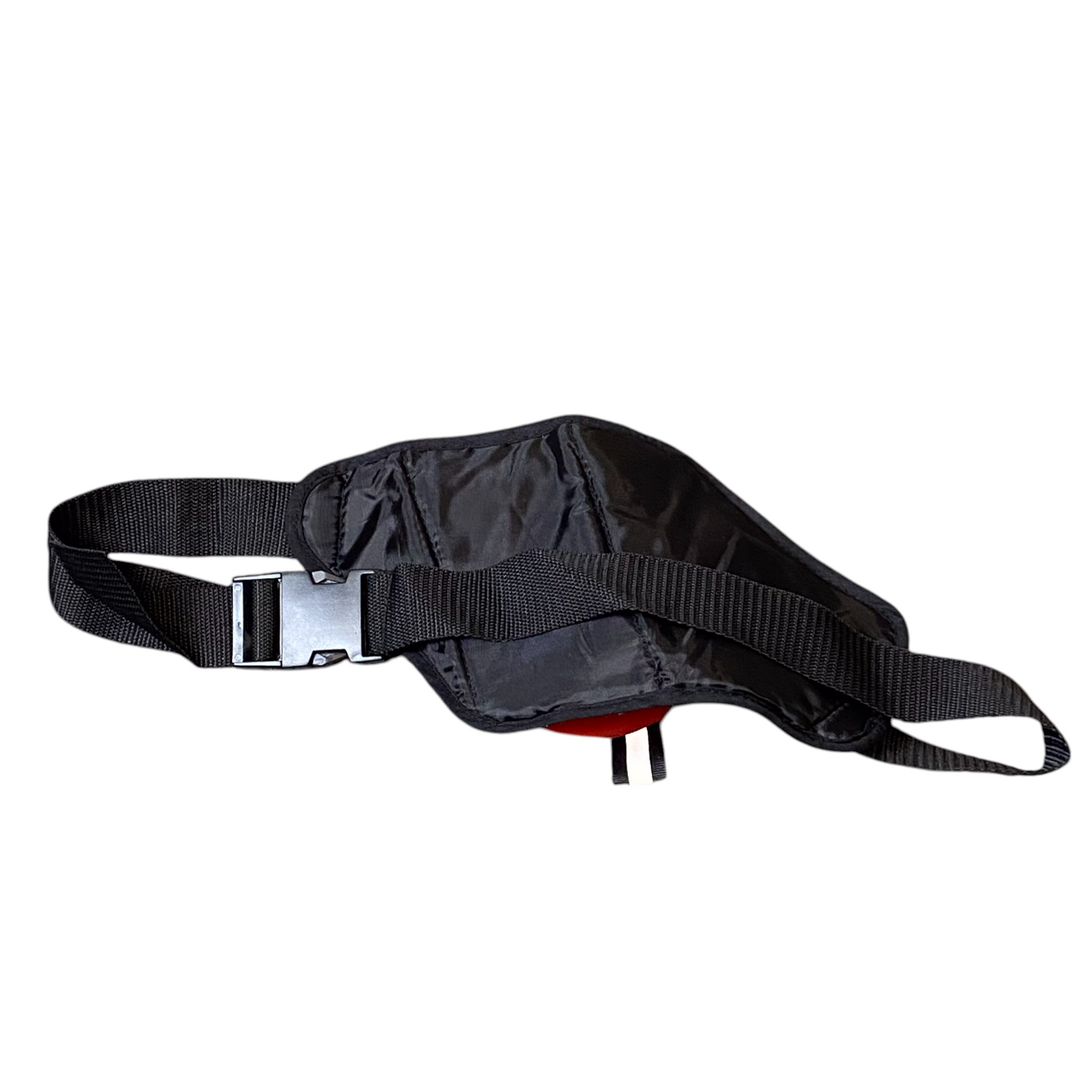 Enervit Unisex Travel Fanny Pack Bum Bag Red Black with Bottle Holder Adjustable