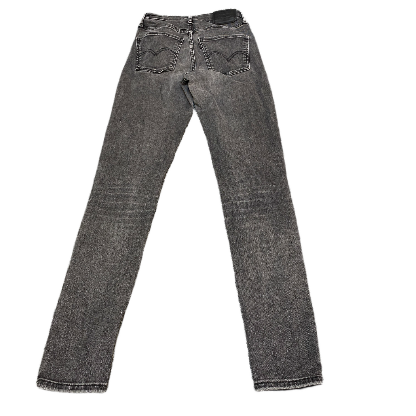 Levi's Jeans Fits as Womens 24" Waist Grey Denim Mile High Rise Super Skinny Leg