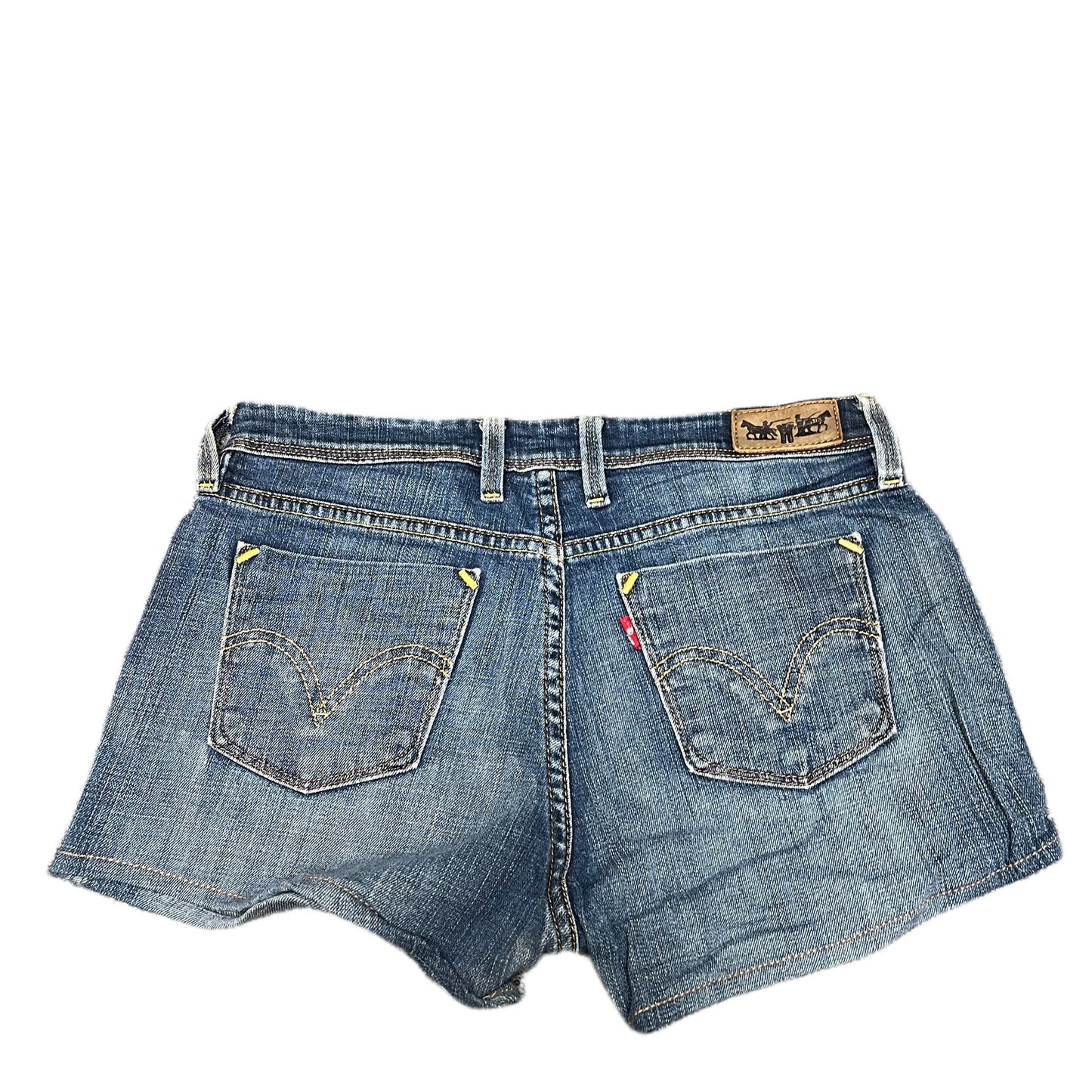 Levi's 627 Jean Shorts Fits as Womens M 30" Waist Blue Denim Medium Wash Red Tab